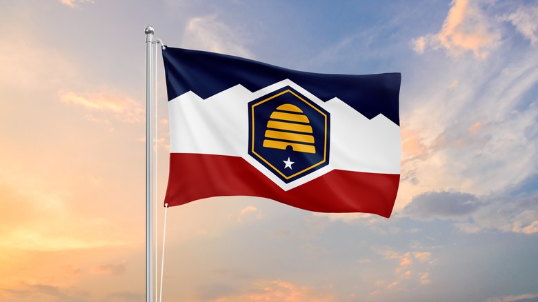 The Utah state flag