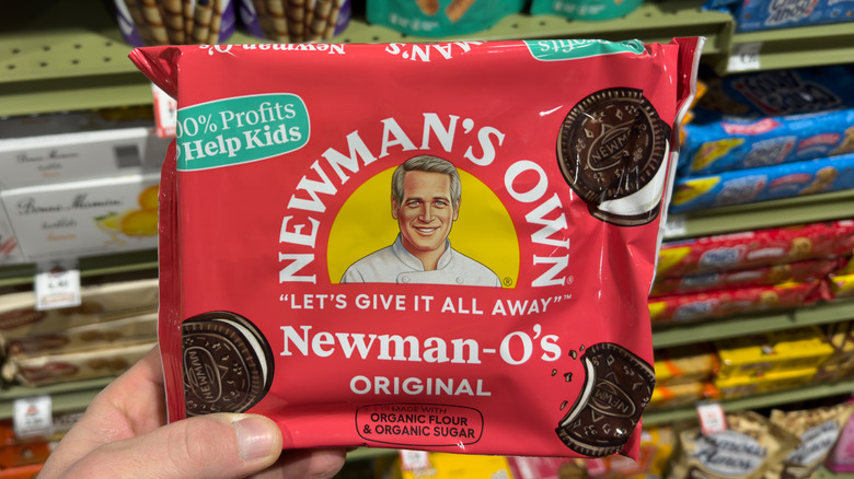 Pack of Newman's Own sandwich cookies