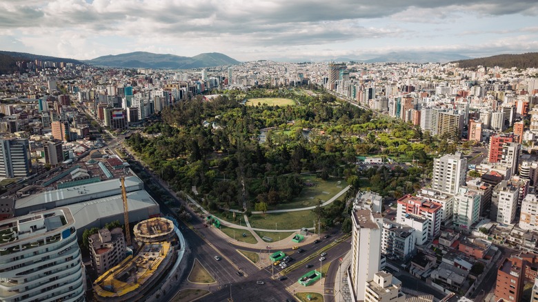 La Carolina Park in Quito, Ecuador