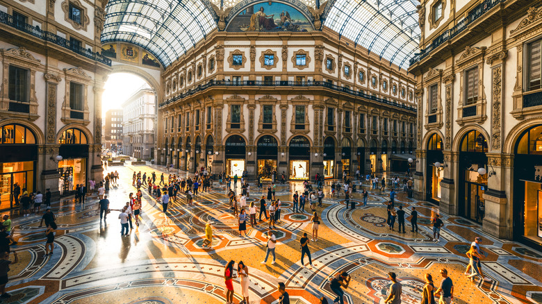 a spectacular scene in a European city