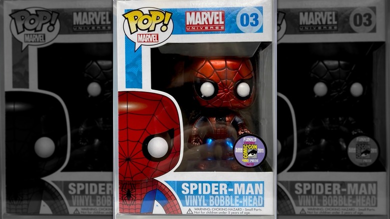 Funko Pop! Metallic Spider-Man (SDCC 2011)
