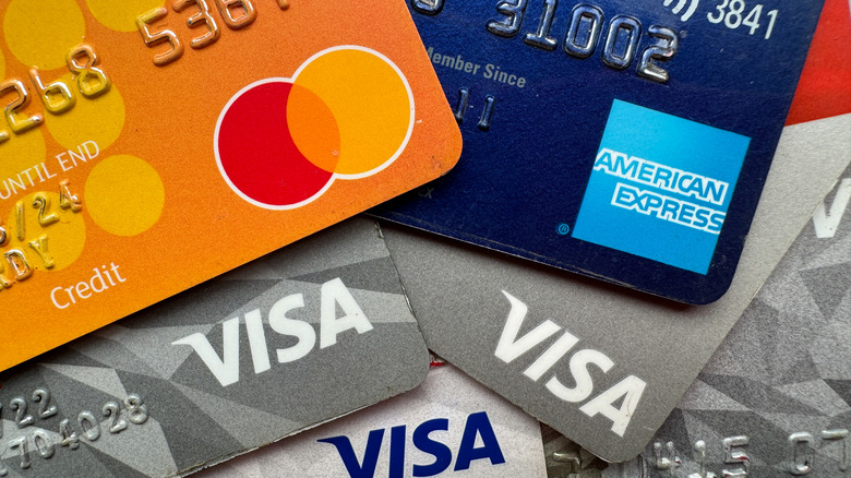 Stack of credit cards