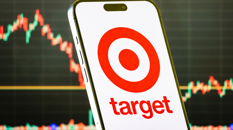 In this photo illustration, a smartphone displays the logo of Target Corporation