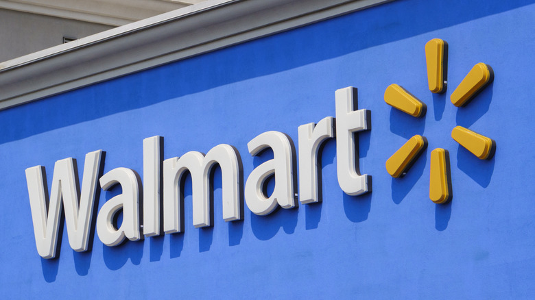 A Walmart logo is displayed outside one of their stores on August 2, 2025 in San Diego, California.