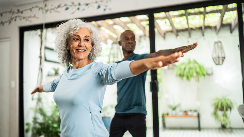 seniors exercising