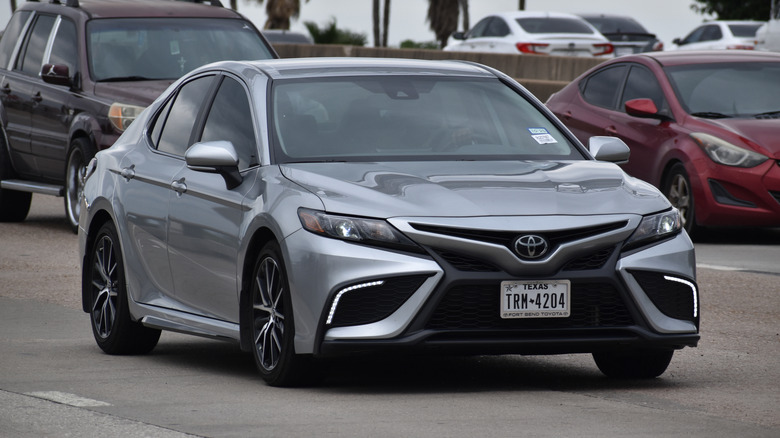Toyota Camry in traffic