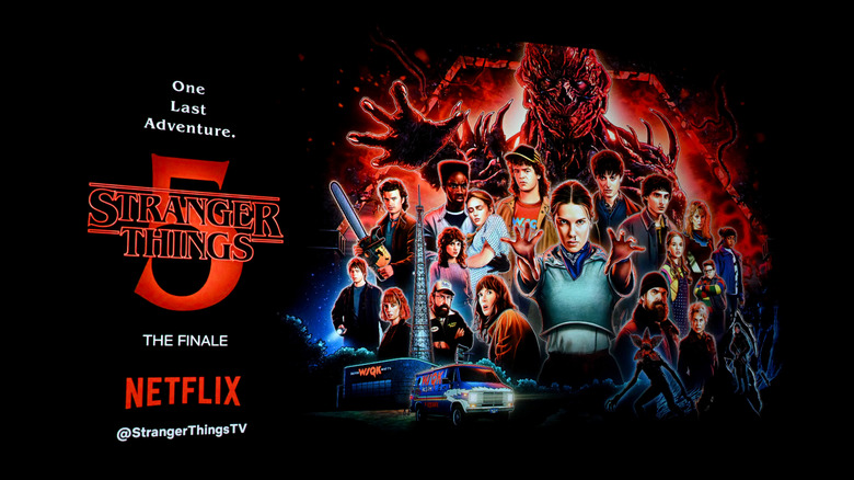 Image of poster for Season 5 of the Netflix series Stranger Things
