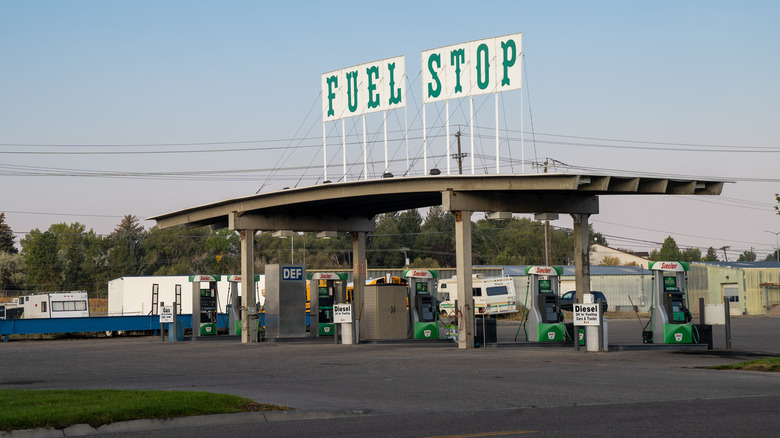 gas station in Idaho