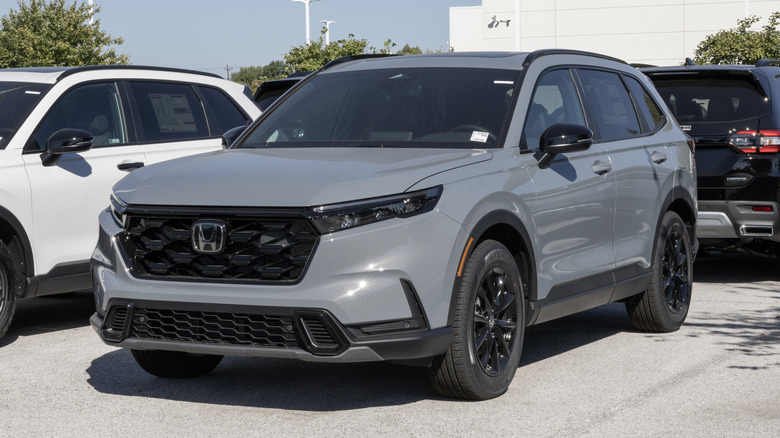 Honda CR-V Hybrid AWD Sport Compact SUV Crossover display.
