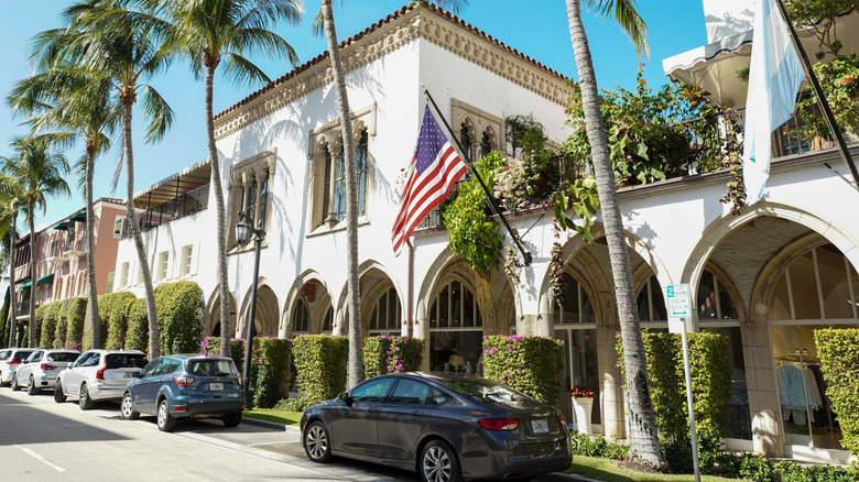 Luxury stores at Worth Avenue in Palm Beach, Florida.