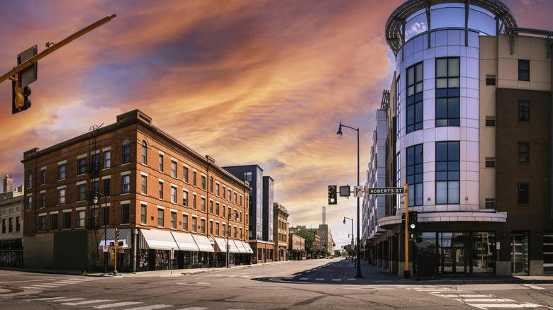 Downtown view of Fargo, North Dakota.