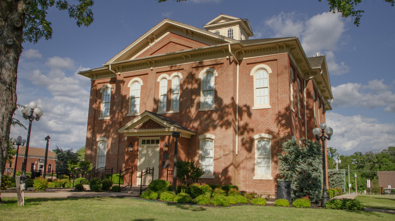 Tahlequah, Oklahoma, Cherokee National History Museum building exterior.