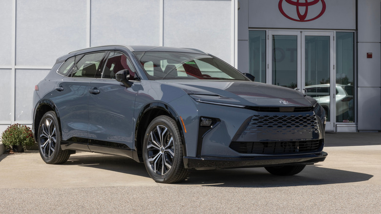 Toyota Crown Signia XLE crossover SUV at a dealership.