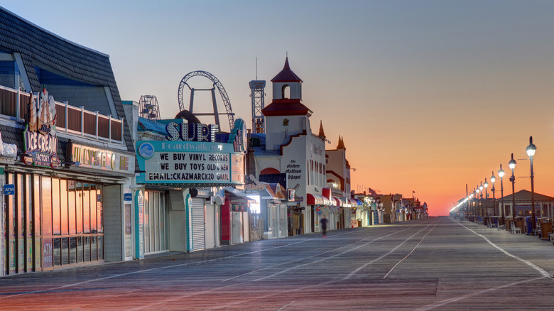 Storefronts on Ocean City's pier