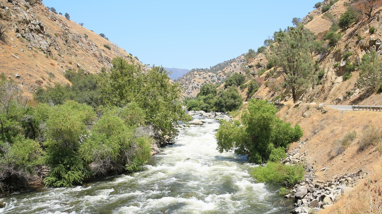 Kern River near Bakersfield in California, USA