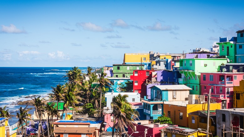 La Perla is a historical shanty town astride the northern historic city wall of Old San Juan