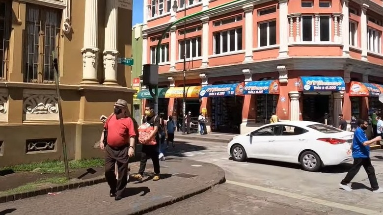 Screengrabbed image street in San Jose, Costa Rica