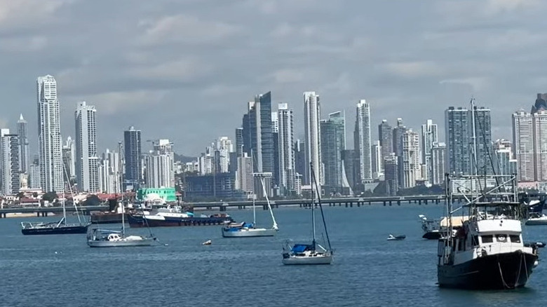 Amador Causeway in Panama City, Panama