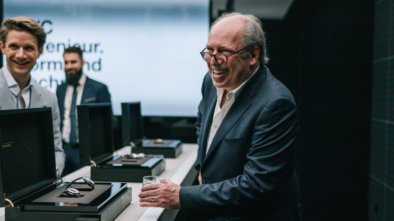 Hans Zimmerat the IWC Schaffhausen booth at Watches and Wonders Geneva