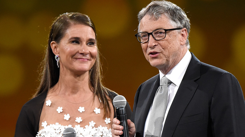 Bill and Melinda Gates during The Robin Hood Foundation's 2018 benefit at Jacob Javitz Center on May 14, 2018 in New York City