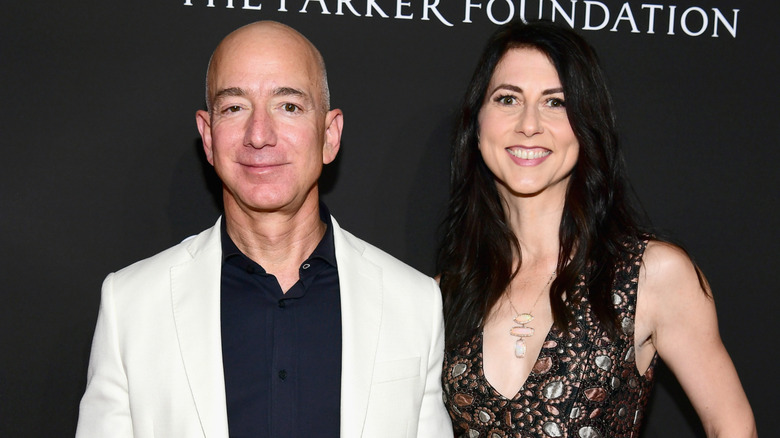 Jeff and Mackenzie Bezos before divorce