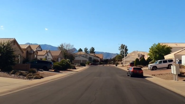 Image of a cul-de-sac in Sierra Vista, Arizona