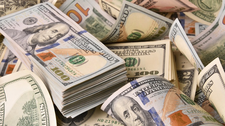 a pile of cash