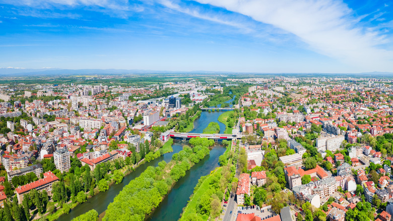 City center of Plovdiv near the Maritsa River