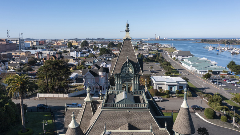 Aerial view of Eureka, California