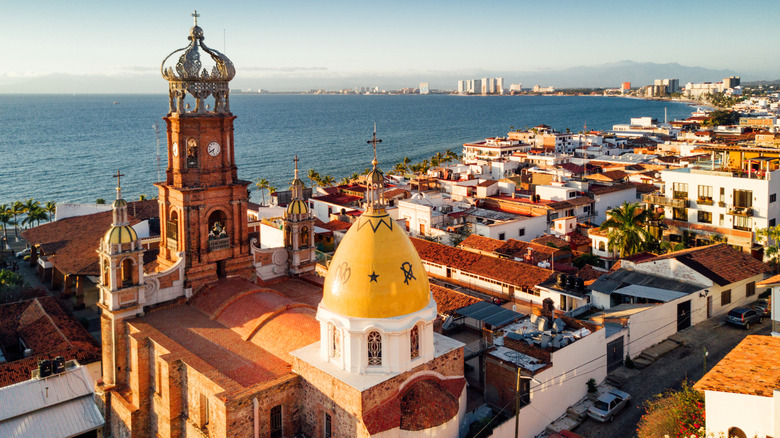 Puerto Vallarta skyline in Mexico
