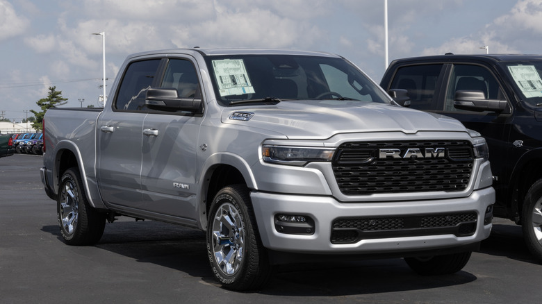 Ram 1500 Big Horn Crew Cab 4X4 truck at a dealership.
