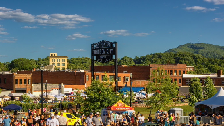 Annual Plum Festival held in downtown Johnson City, Tennessee.