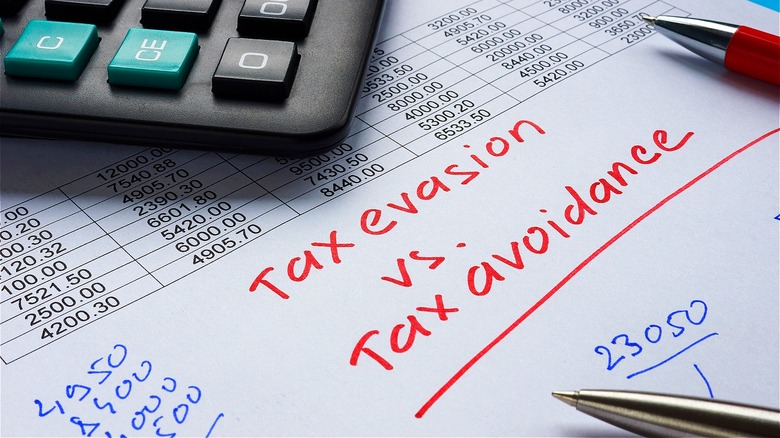 Tax evasion vs. tax avoidance