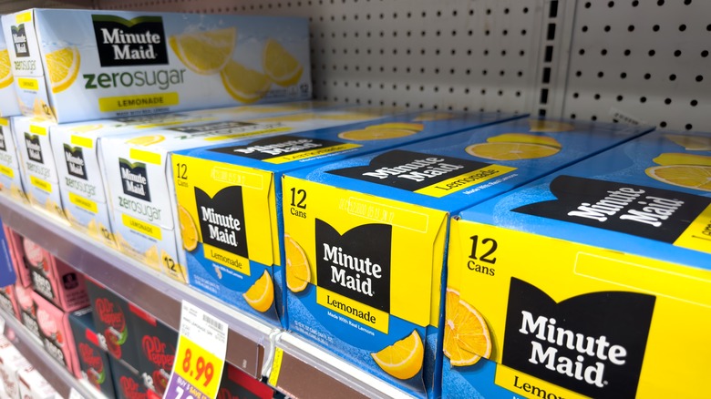 12-packs of Minute Maid Lemonade both regular and Zero Sugar
