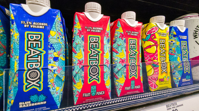 BeatBox Beverages on shelf