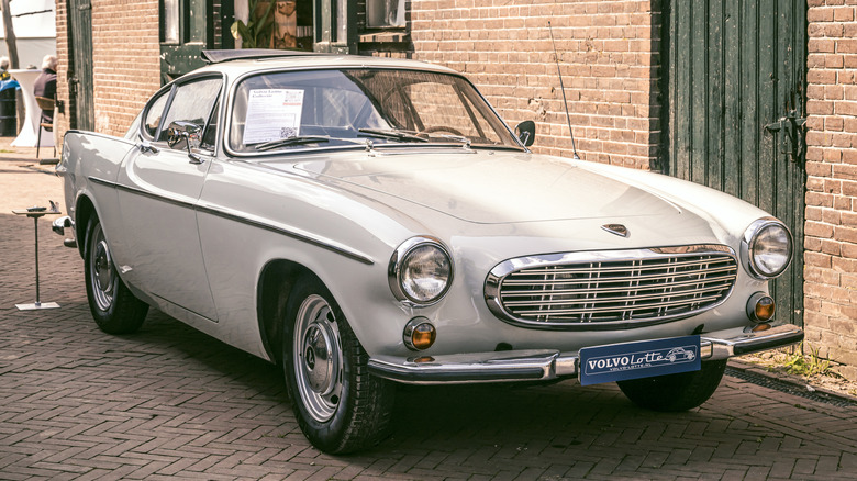 Volvo 1800S 1960s classic coupe car on display during the 2024 Wheels at Mariënwaerdt car show on September 14 in Beesd