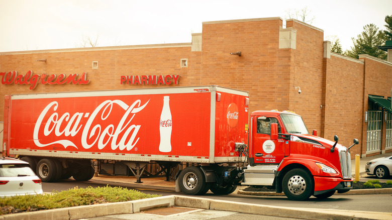 A Coca-Cola delivery truck in Elkins Park, Pennsylvania in April 2025.