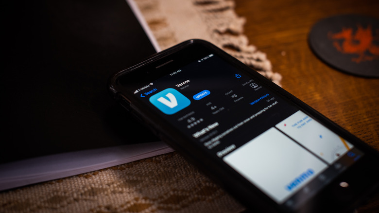 The Venmo app on a smartphone