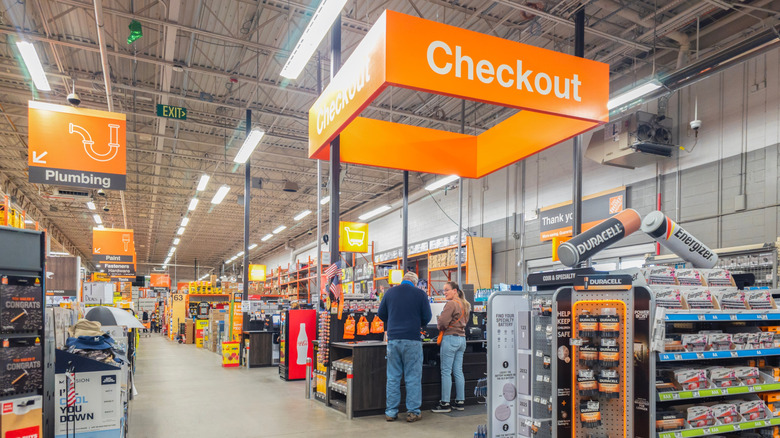 Inside a Home Depot in New York State