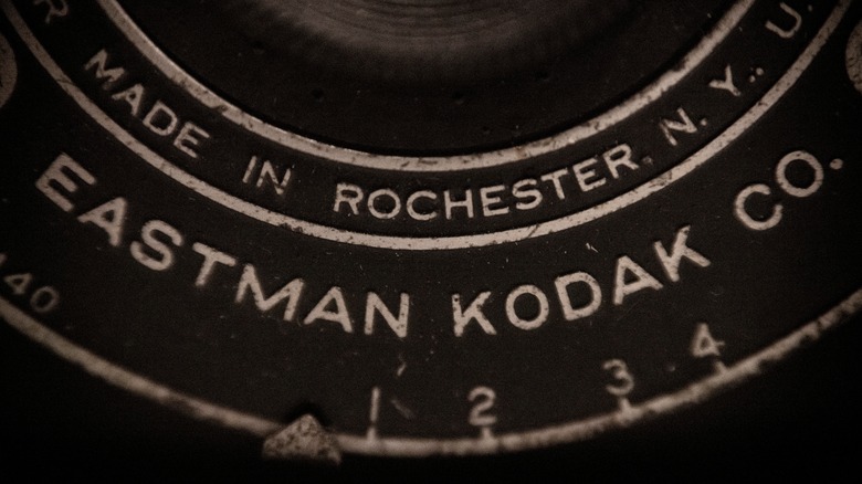 Vintage cameras from the Eastman Kodak Company of Rochester, NY.