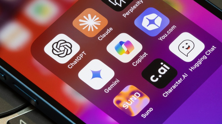 Assorted apps displayed on an iPhone