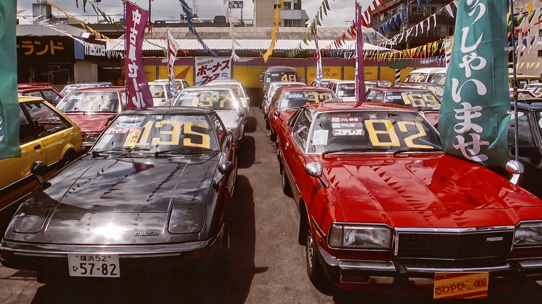 car dealership in the 1980s