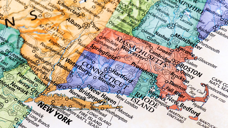 East coast state map