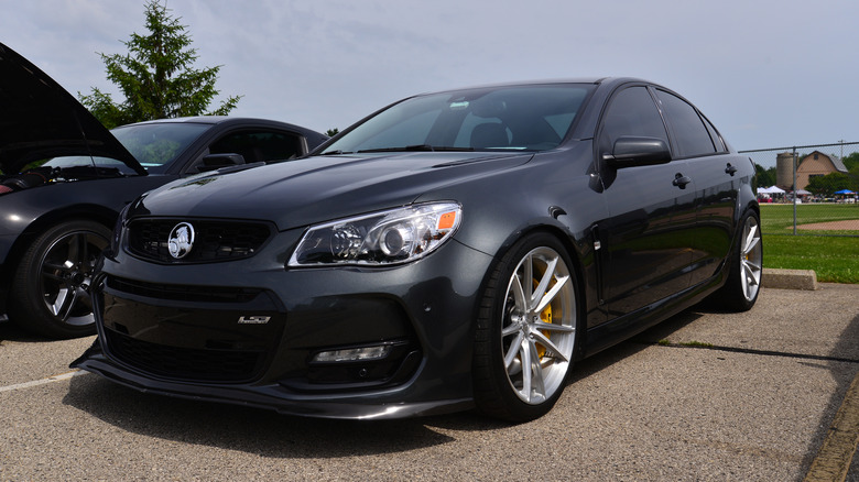 A special 2017 Chevrolet SS an Australian produced Holden Commodore is being displayed at the Wind Lake Car Show.