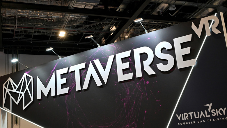 Metaverse VR sign