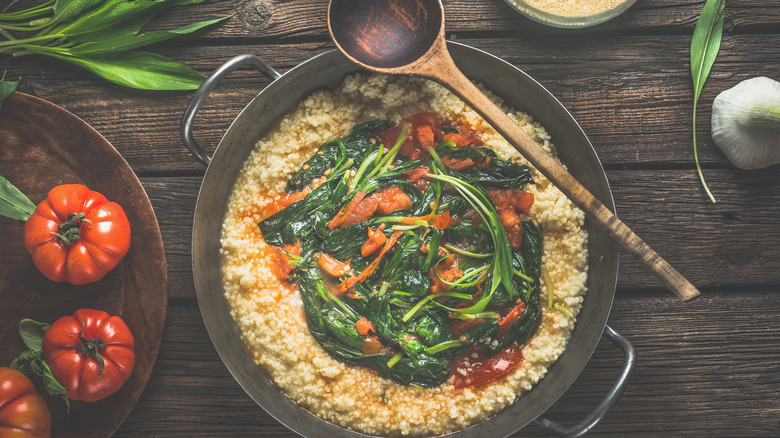 a risotto dish