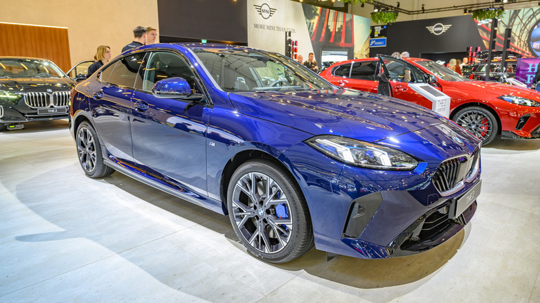 A BMW 2 Series on display in Belgium