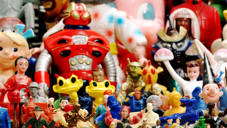 Wide assortment of action figures