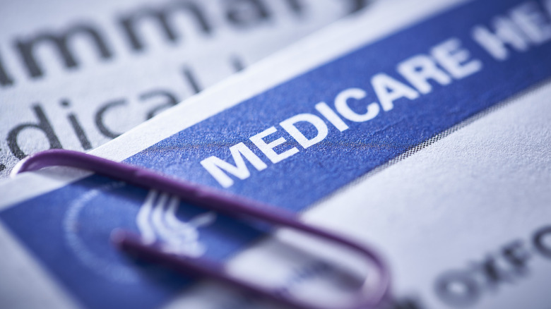 Up close shot of a Medicare card