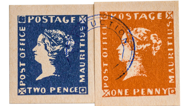Mauritius post office stamps.